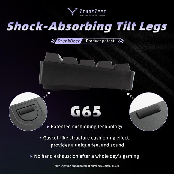 DrunkDeer G65 Rapid Trigger Mechanical Keyboard Magnetic Switch Gaming PBT - Picture 2 of 7